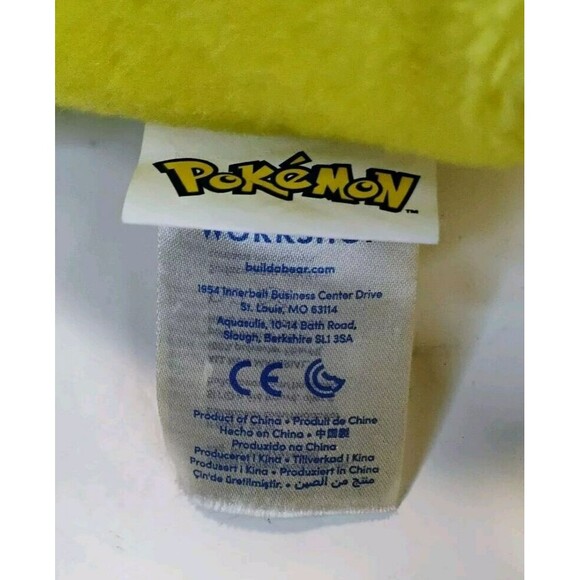 Nintendo Pokemon Build A Bear Workshop BAB Pikachu 18" Stuffed Plushie Toy 2017 - Picture 6 of 10